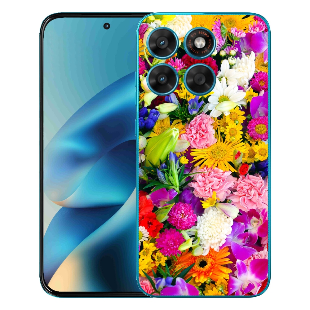 mmCase gél tok a Motorola Moto G87/G77/G67 készülékekhez – virágok 12