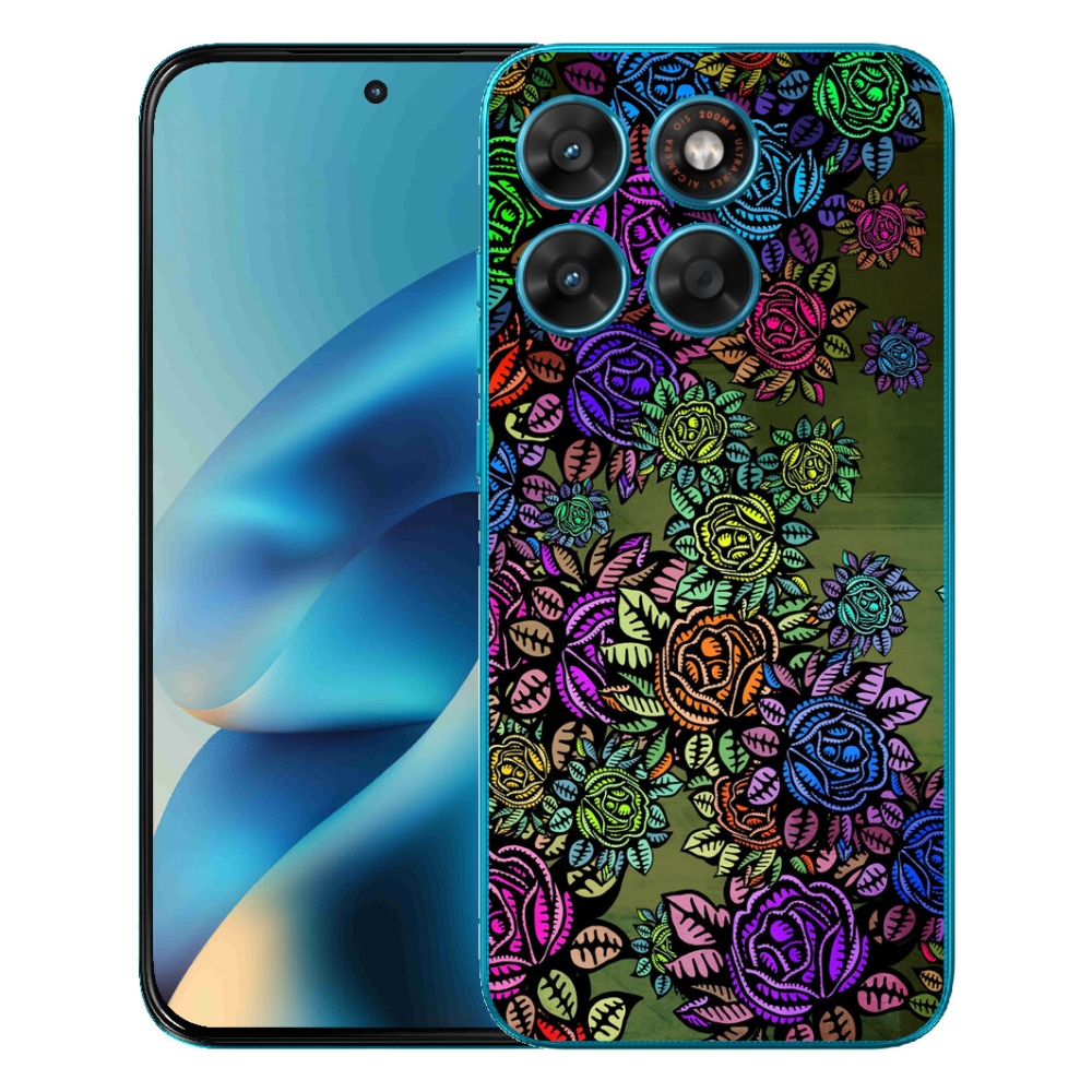 mmCase gél tok a Motorola Moto G87/G77/G67 készülékekhez – virágok 6