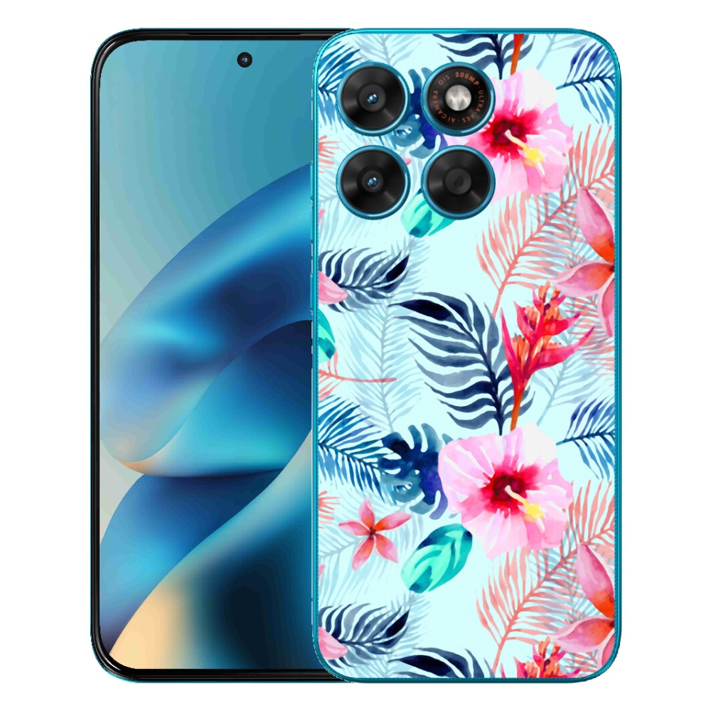 mmCase gélhuzat a Motorola Moto G87/G77/G67 készülékekhez – virágmintás