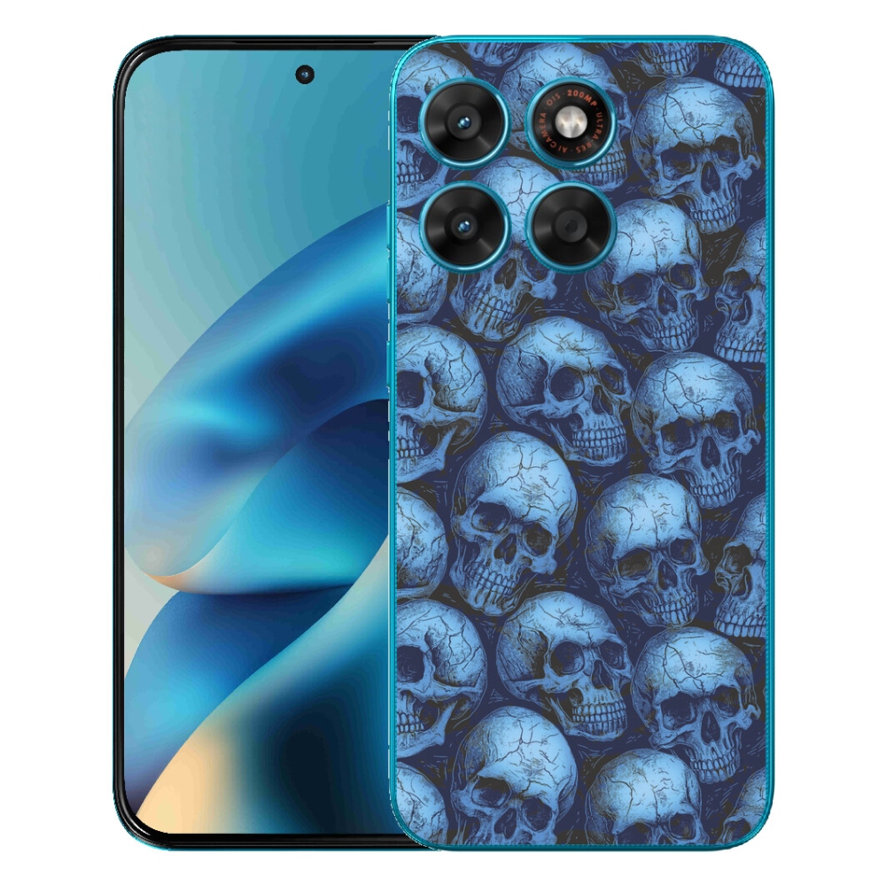 mmCase gél tok a Motorola Moto G87/G77/G67 készülékekhez – koponyák