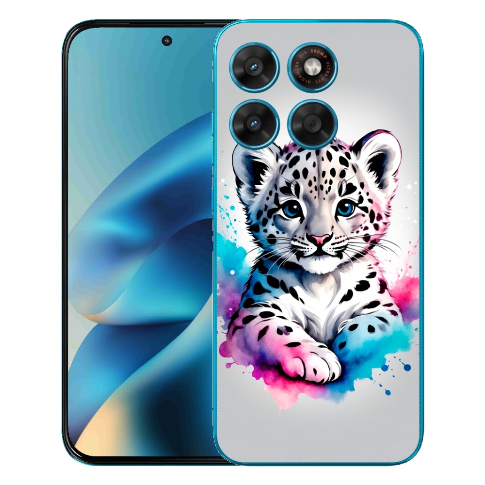 mmCase géltok a Motorola Moto G87/G77/G67 készülékekhez – leopárdkölyök