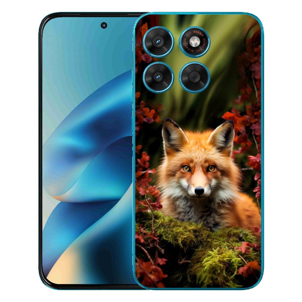 mmCase géltok a Motorola Moto G87/G77/G67 készülékekhez – róka az erdőben