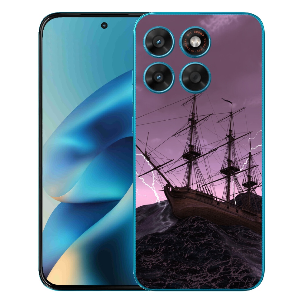 mmCase gél tok a Motorola Moto G87/G77/G67 készülékekhez – hajó a viharban