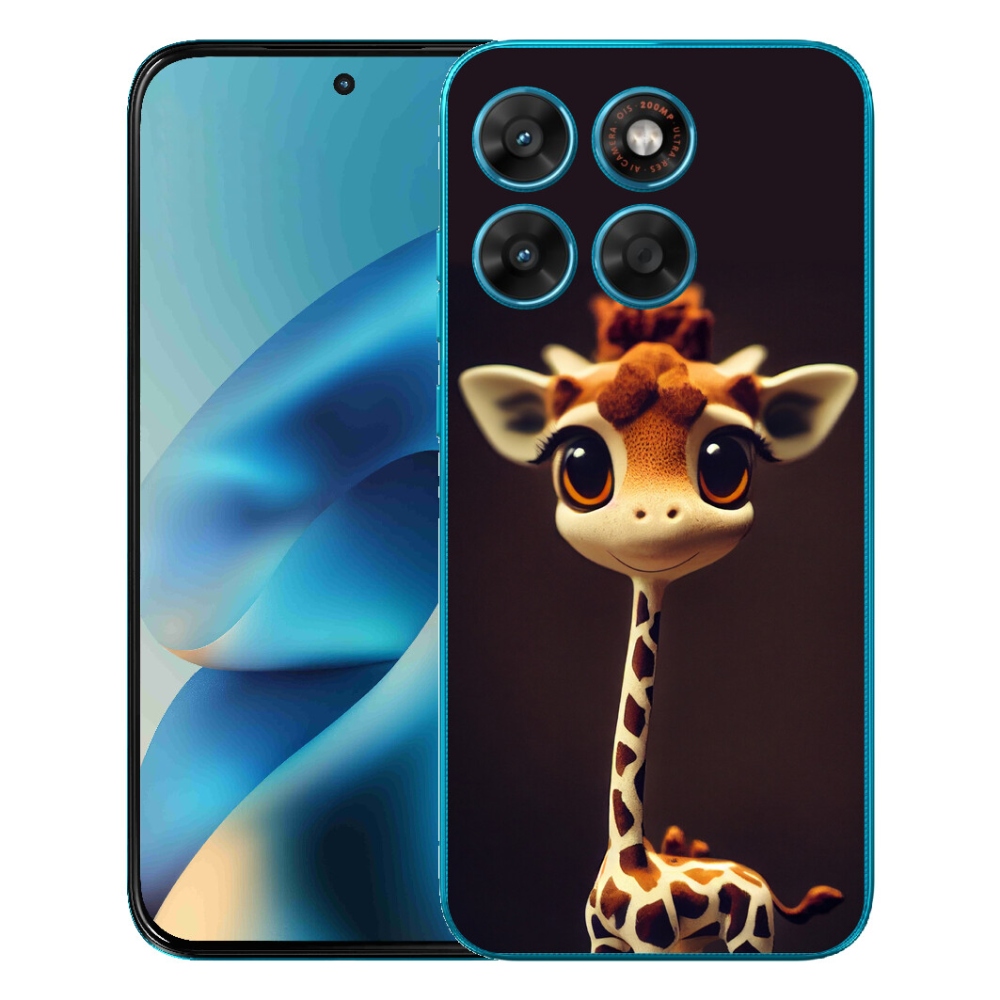 mmCase gél tok a Motorola Moto G87/G77/G67 készülékekhez – kis zsiráf