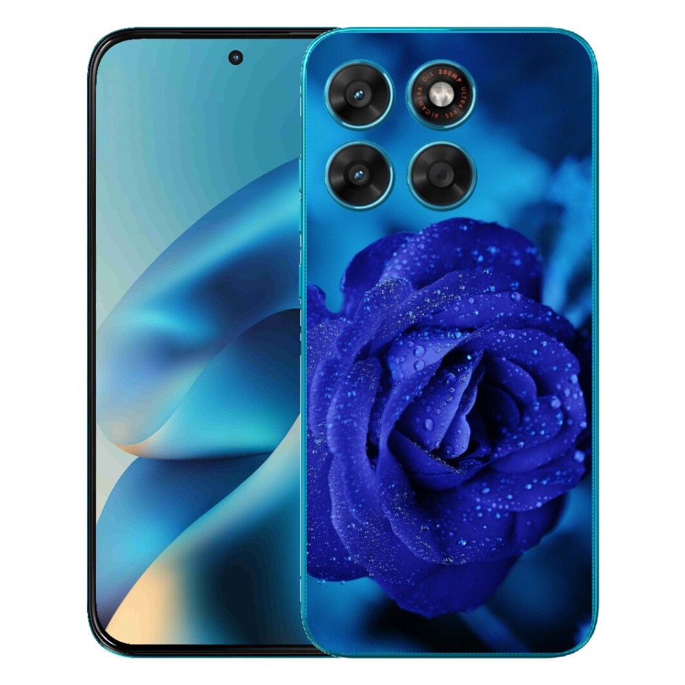 mmCase gél tok a Motorola Moto G87/G77/G67 készülékekhez – kék rózsa