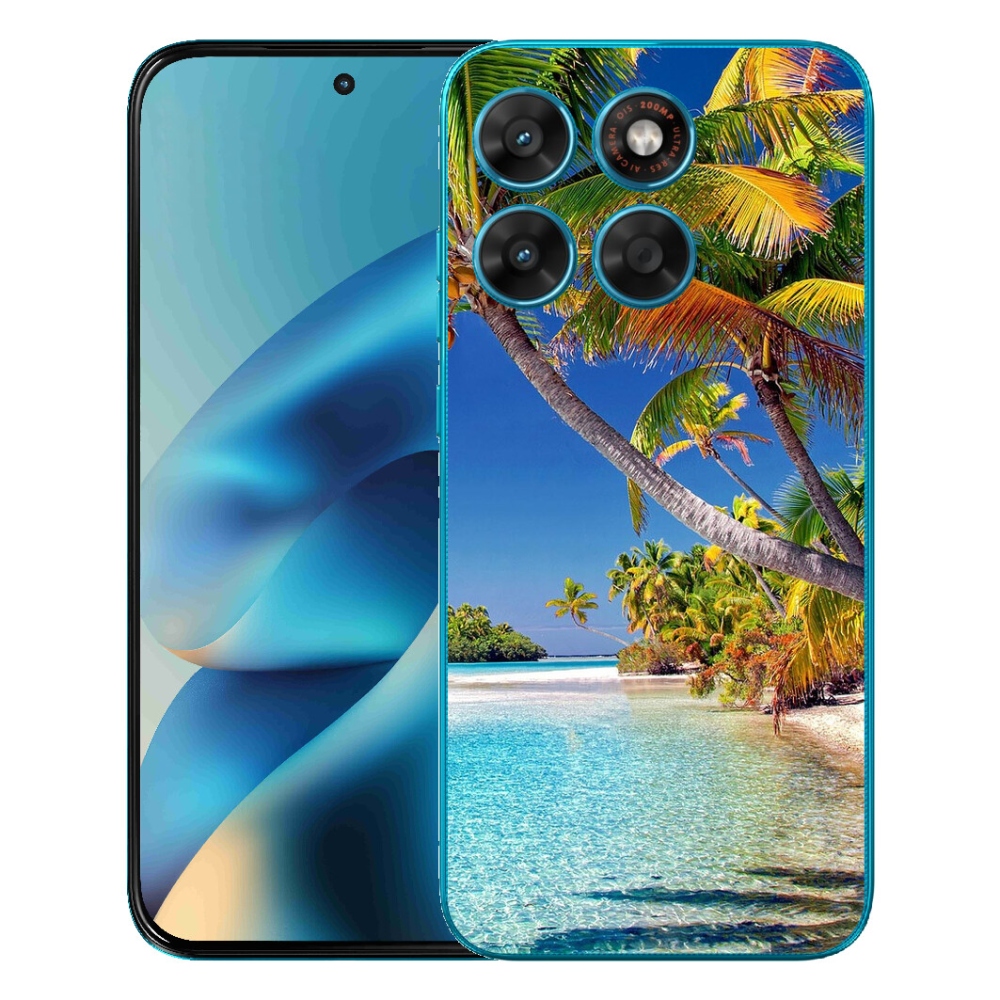mmCase gél tok a Motorola Moto G87/G77/G67 készülékekhez – tengerparti motívum