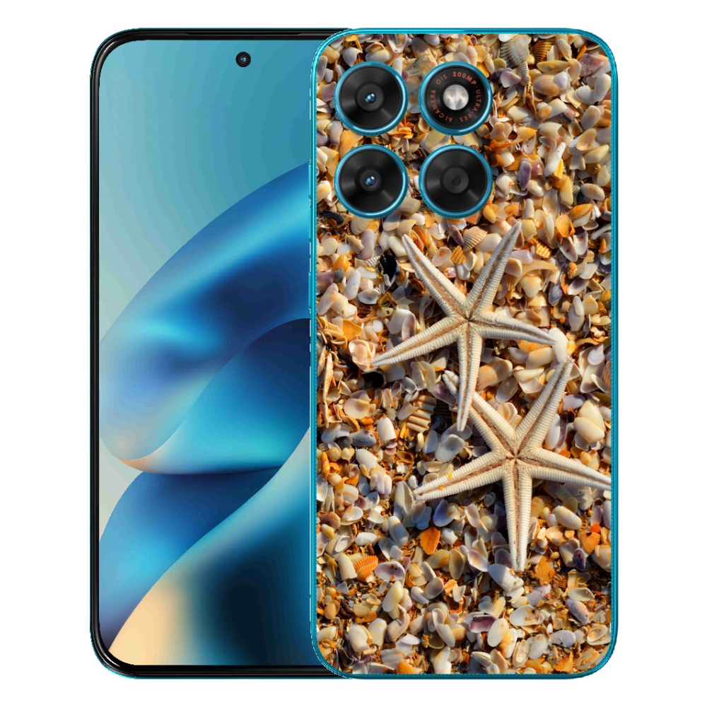 mmCase gél tok a Motorola Moto G87/G77/G67 készülékekhez – tengeri csillagok