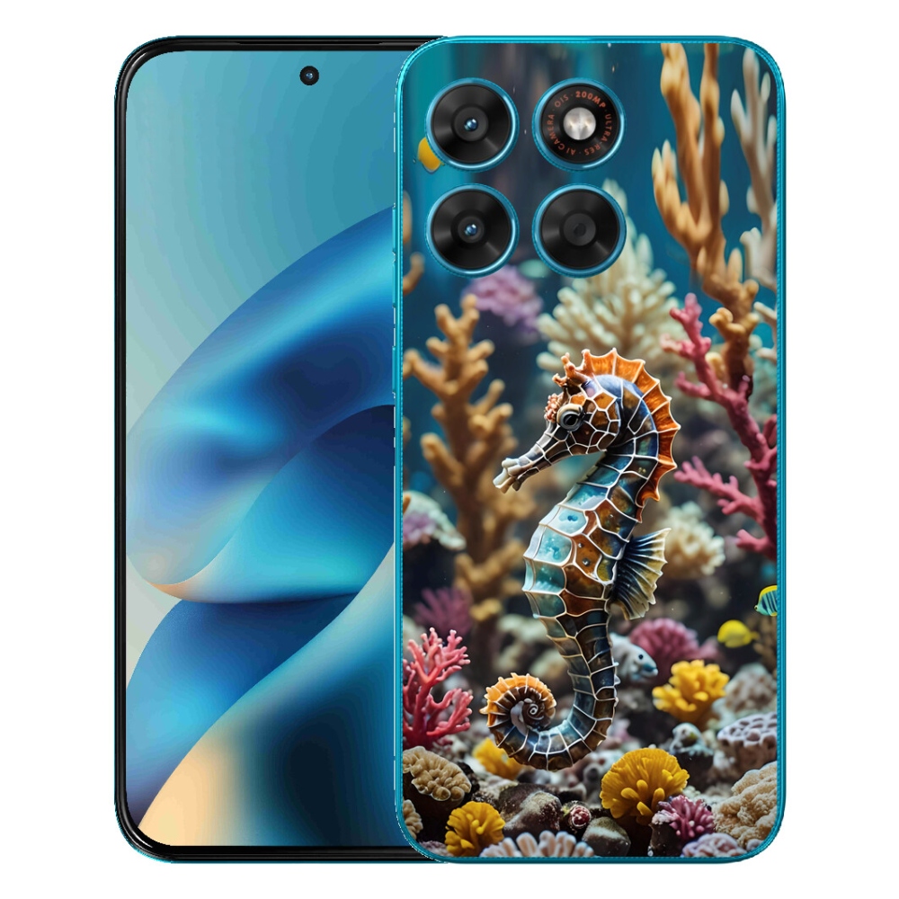 mmCase gél tok a Motorola Moto G87/G77/G67 készülékekhez – tengeri csikóhal 2