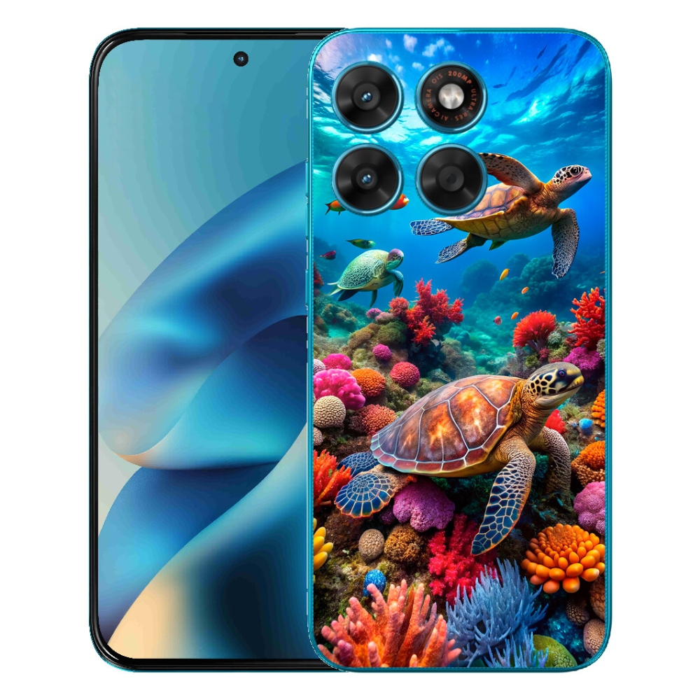 mmCase géltok a Motorola Moto G87/G77/G67 készülékekhez – Tengeri világ 2