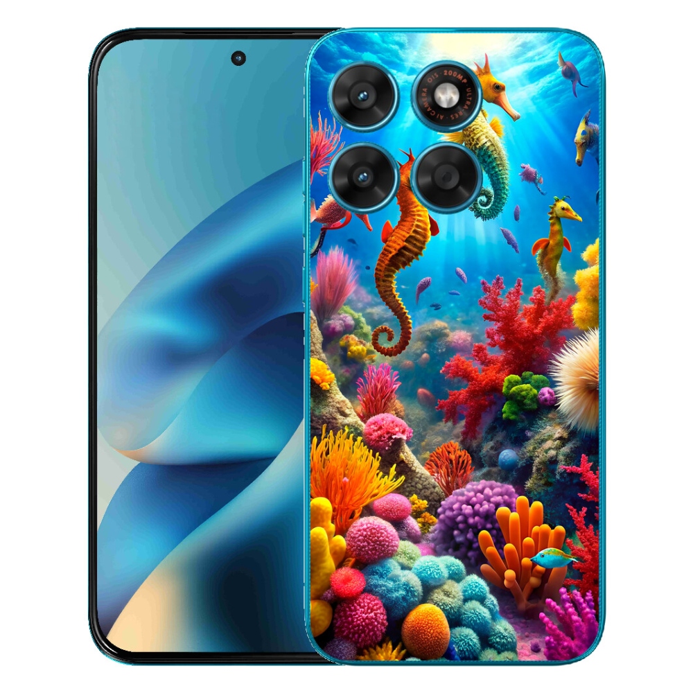 mmCase gélhuzat a Motorola Moto G87/G77/G67 készülékekhez – Tengeri világ 3