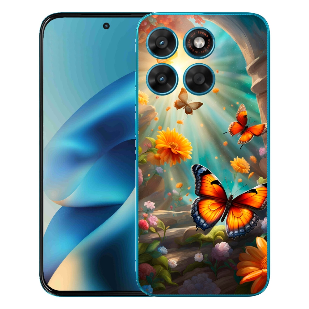 mmCase gél tok a Motorola Moto G87/G77/G67 készülékekhez – Pillangókert 2