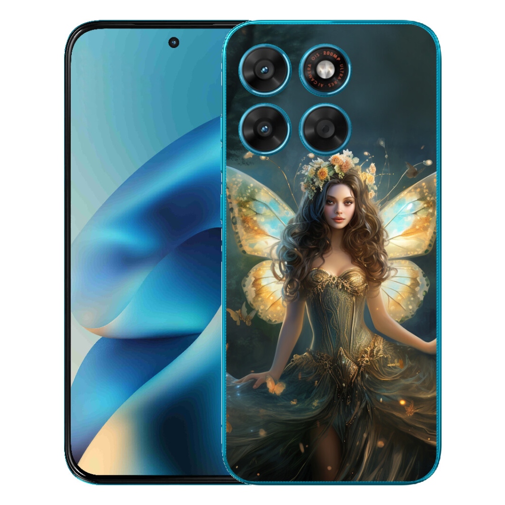 mmCase gél tok a Motorola Moto G87/G77/G67 készülékekhez – pillangós nő