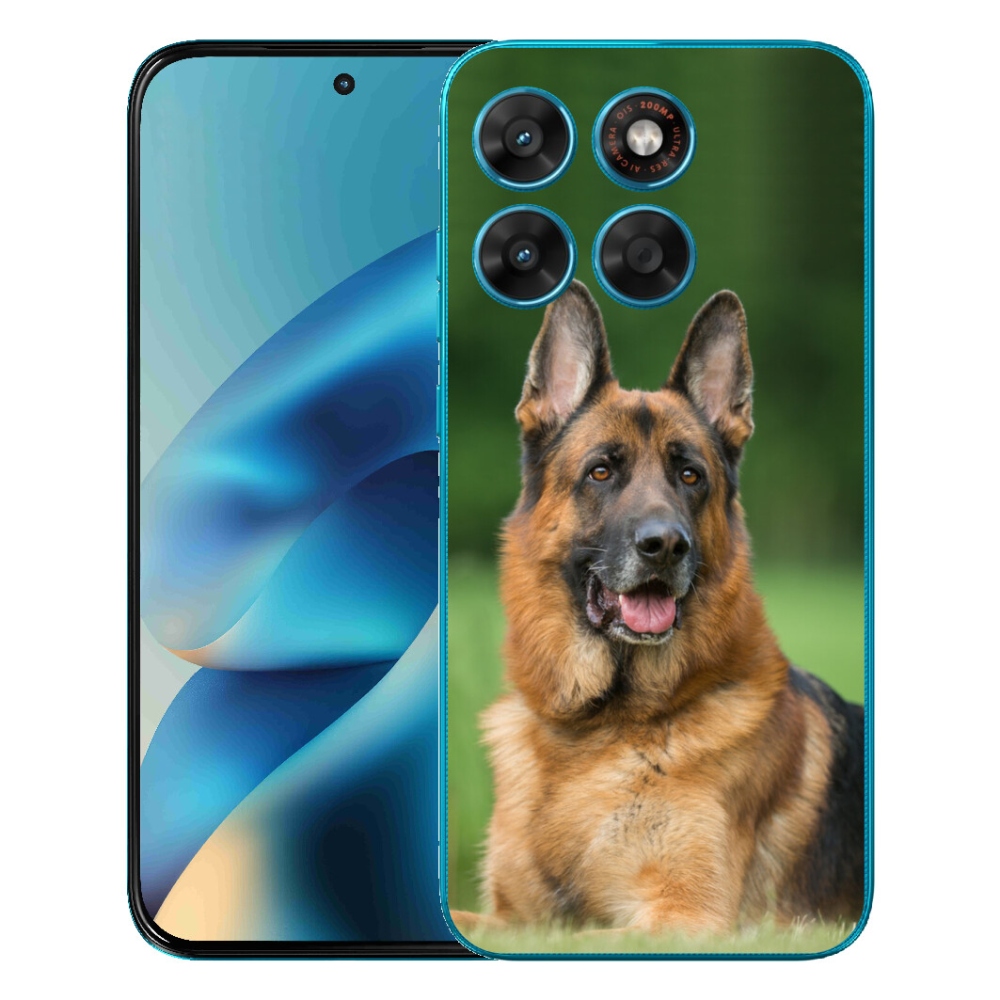 mmCase gél tok a Motorola Moto G87/G77/G67 készülékekhez – német juhászkutya