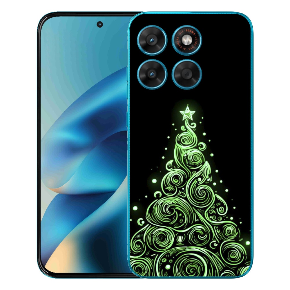 mmCase gél tok a Motorola Moto G87/G77/G67 készülékekhez – neon karácsonyfa 3