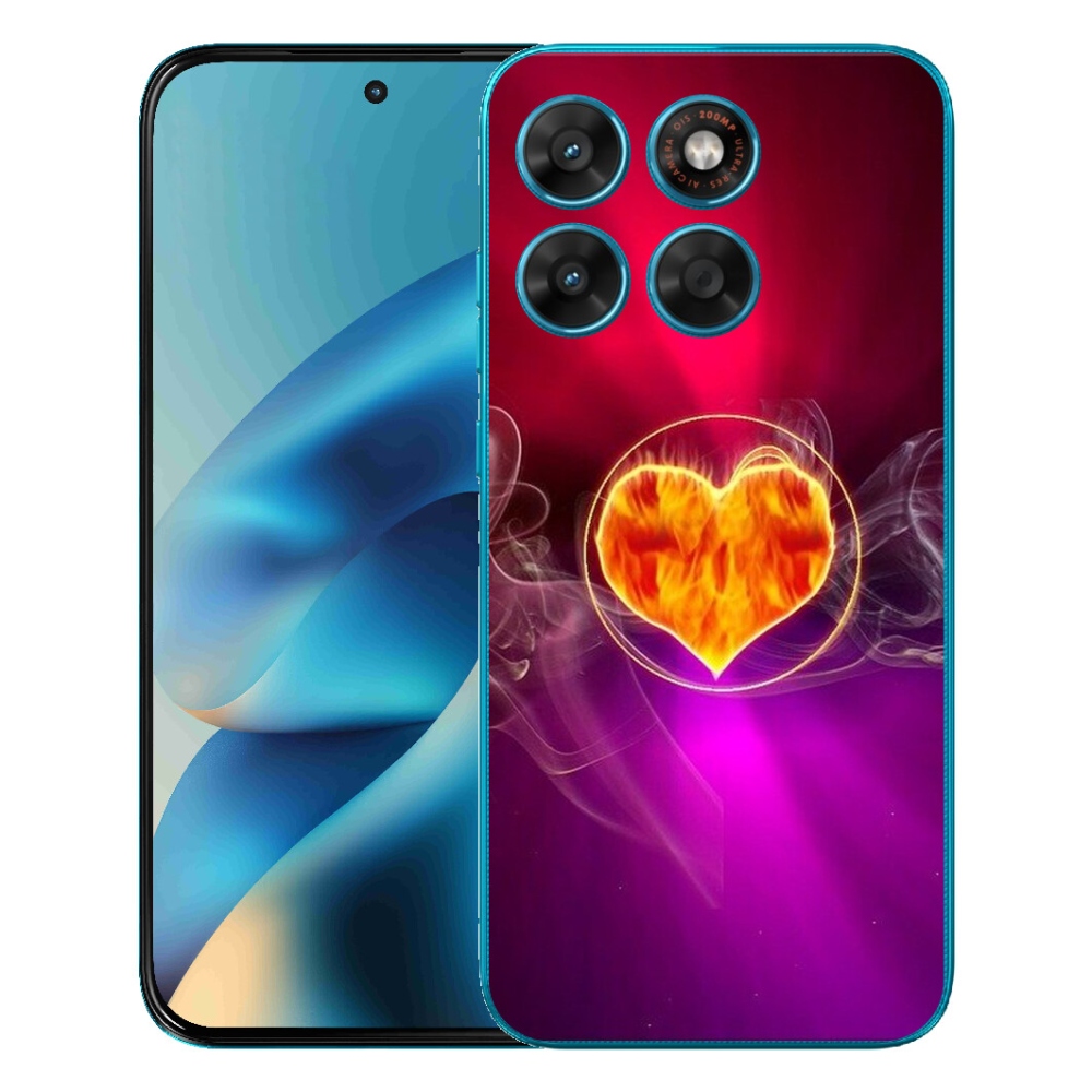 mmCase géltok a Motorola Moto G87/G77/G67 készülékekhez – tüzes szív