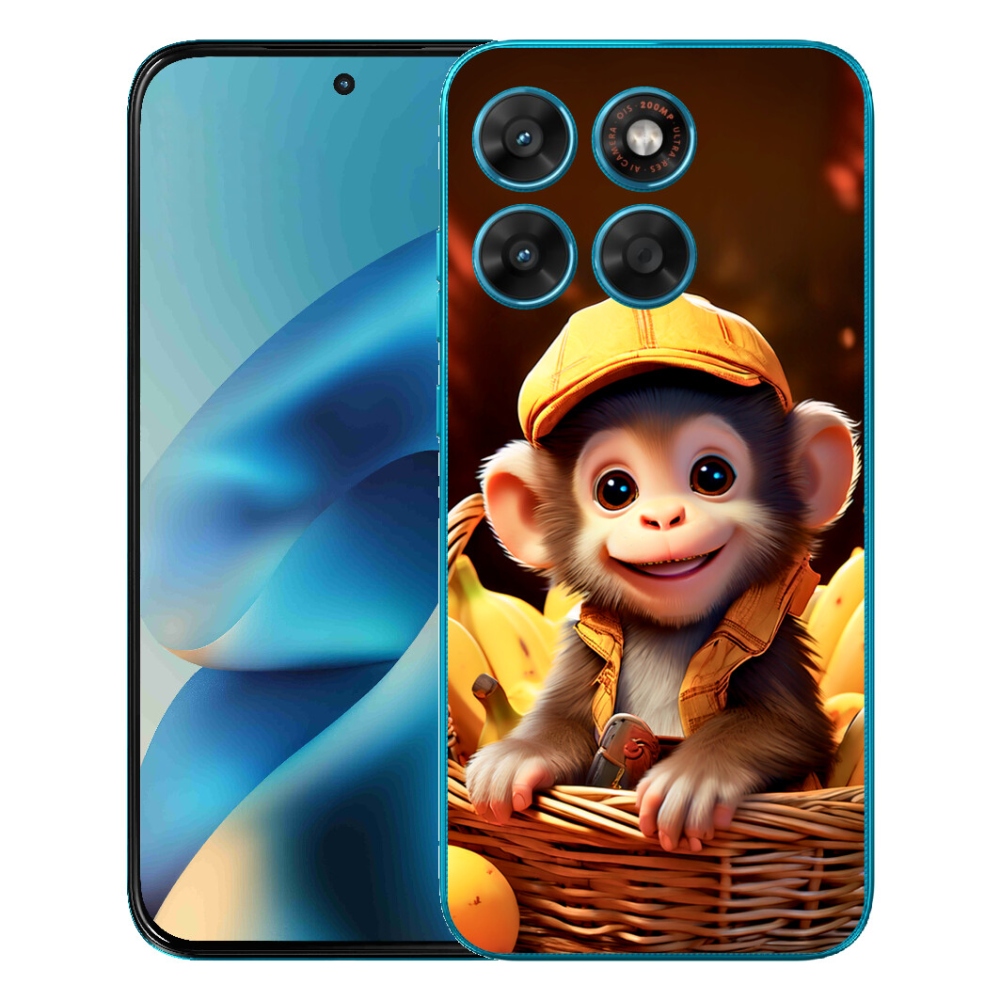 mmCase gél tok a Motorola Moto G87/G77/G67-hez – majom a kosárban