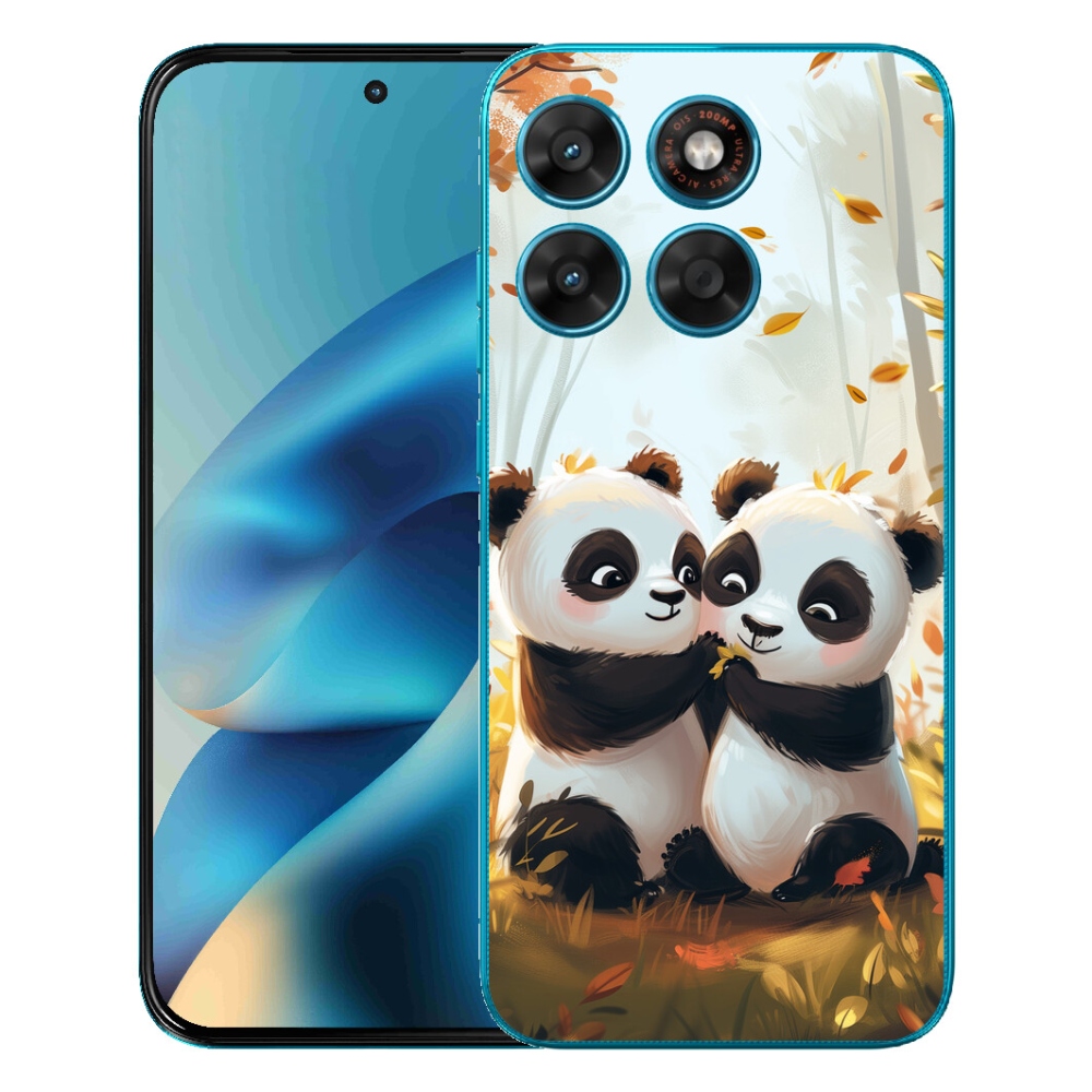 mmCase gélhuzat a Motorola Moto G87/G77/G67 készülékekhez – pandák