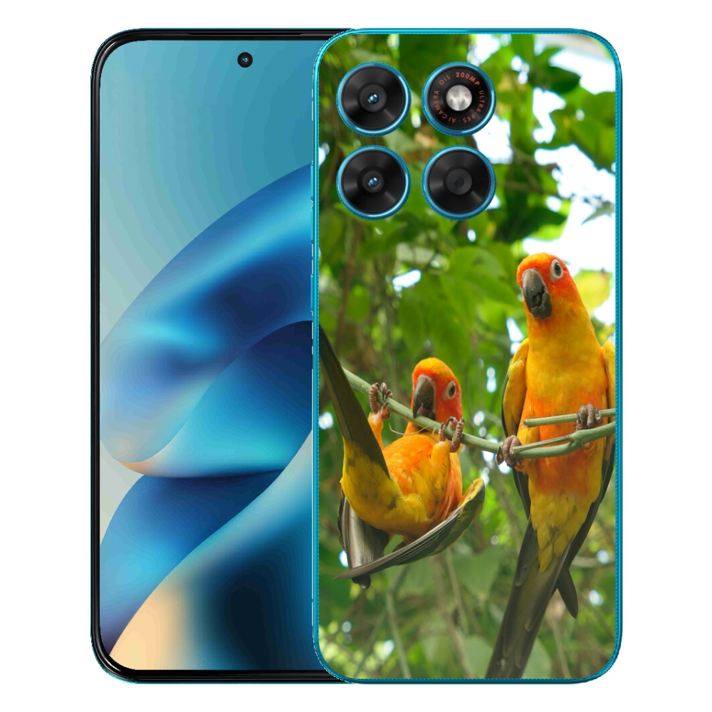 mmCase géltok a Motorola Moto G87/G77/G67 készülékekhez – aratinga papagájok