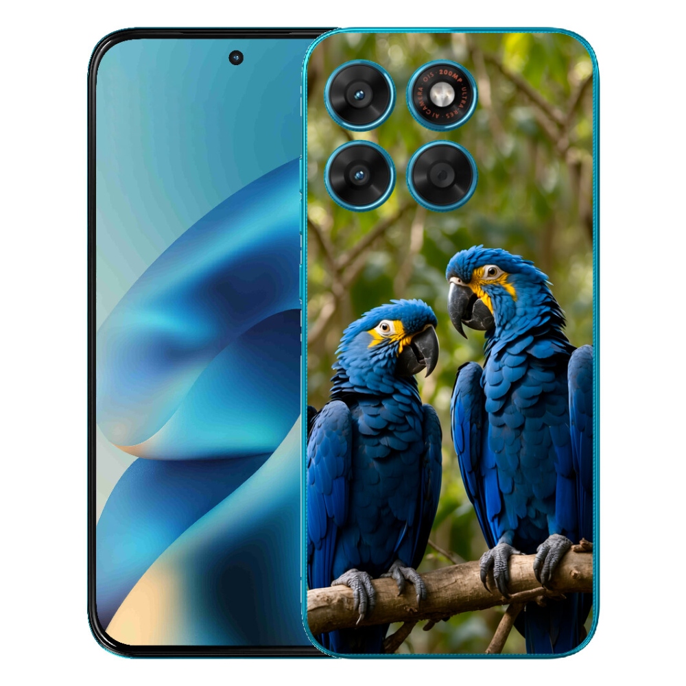 mmCase gél tok a Motorola Moto G87/G77/G67 készülékekhez – papagáj-duó