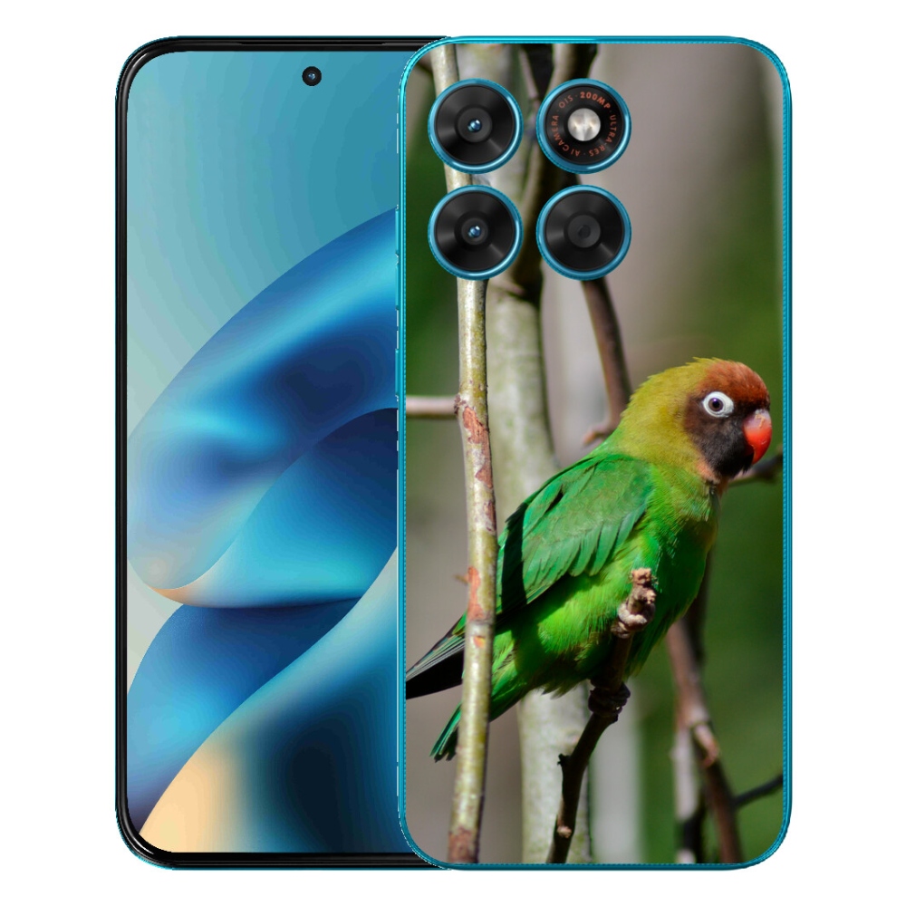 mmCase gélhuzat a Motorola Moto G87/G77/G67 készülékekhez – agapornis papagáj