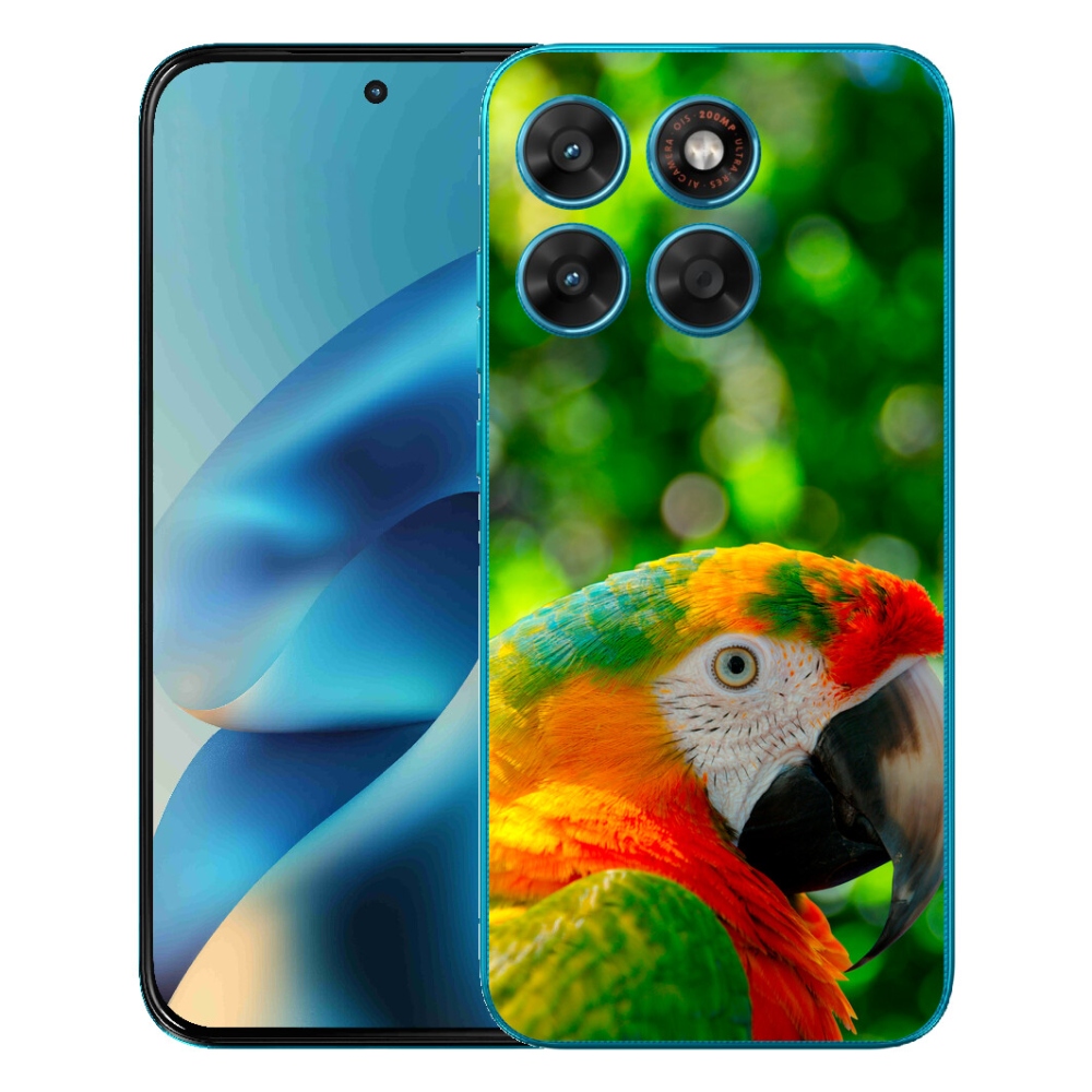 mmCase gél tok a Motorola Moto G87/G77/G67 készülékekhez – ara papagáj 3