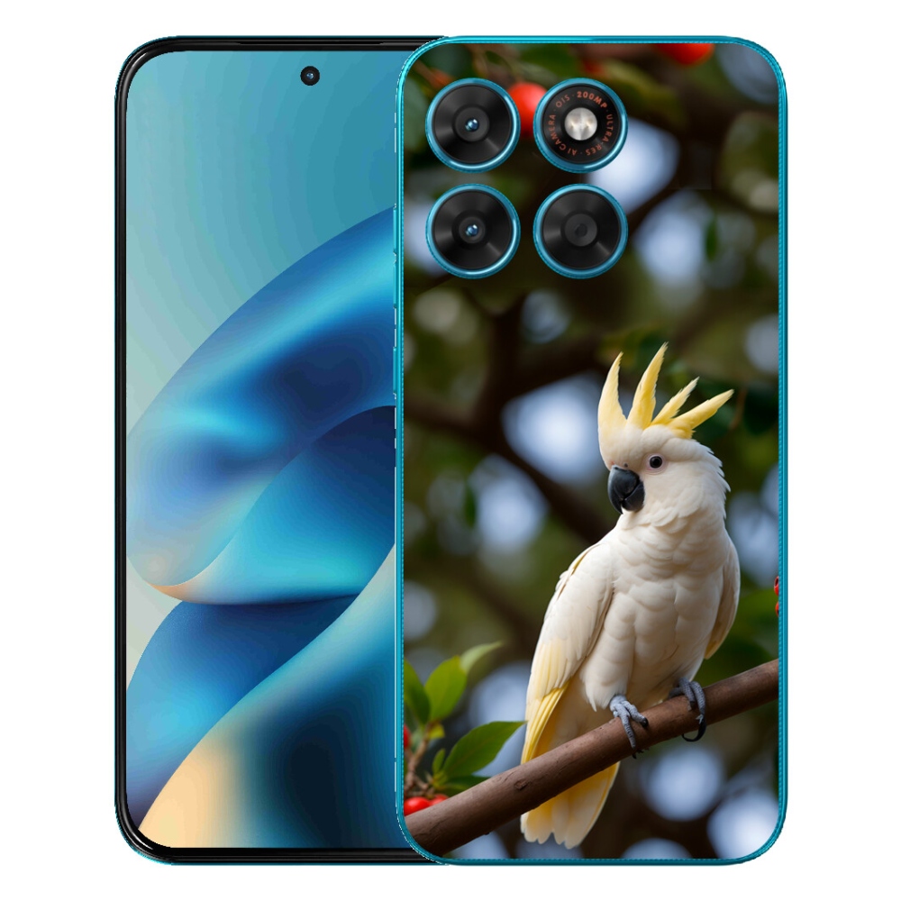 mmCase gélhuzat a Motorola Moto G87/G77/G67 készülékekhez – kakadu papagáj 3