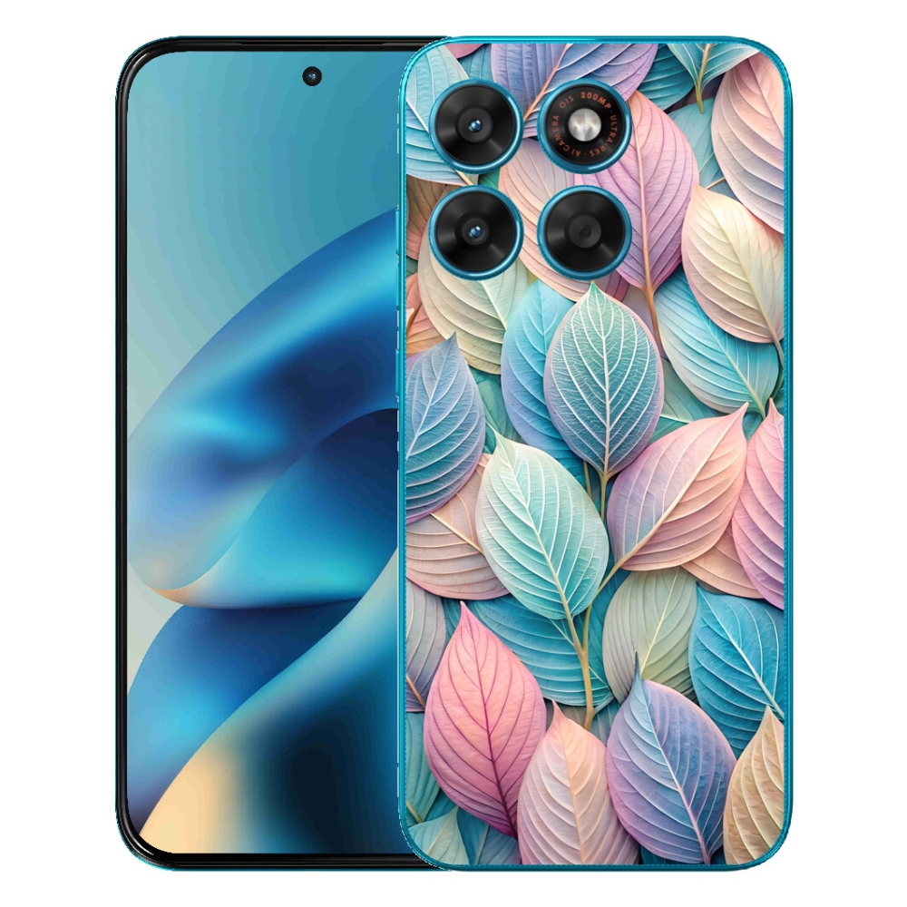 mmCase gélhuzat a Motorola Moto G87/G77/G67 készülékekhez – pasztell levelek