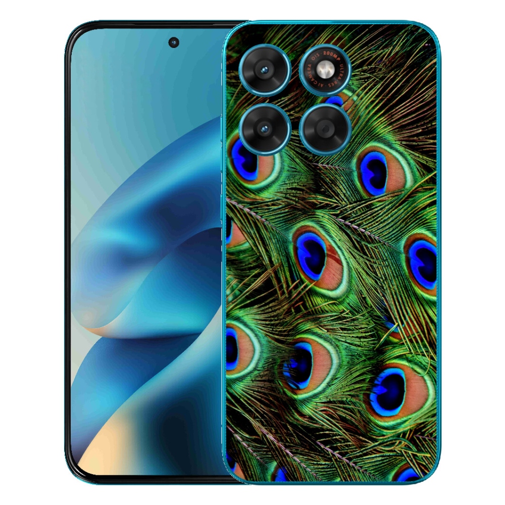 mmCase géltok a Motorola Moto G87/G77/G67 készülékekhez – pávatoll