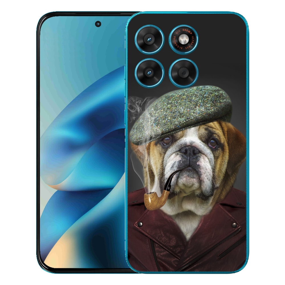 mmCase gél tok a Motorola Moto G87/G77/G67-hez – pipázó kutya