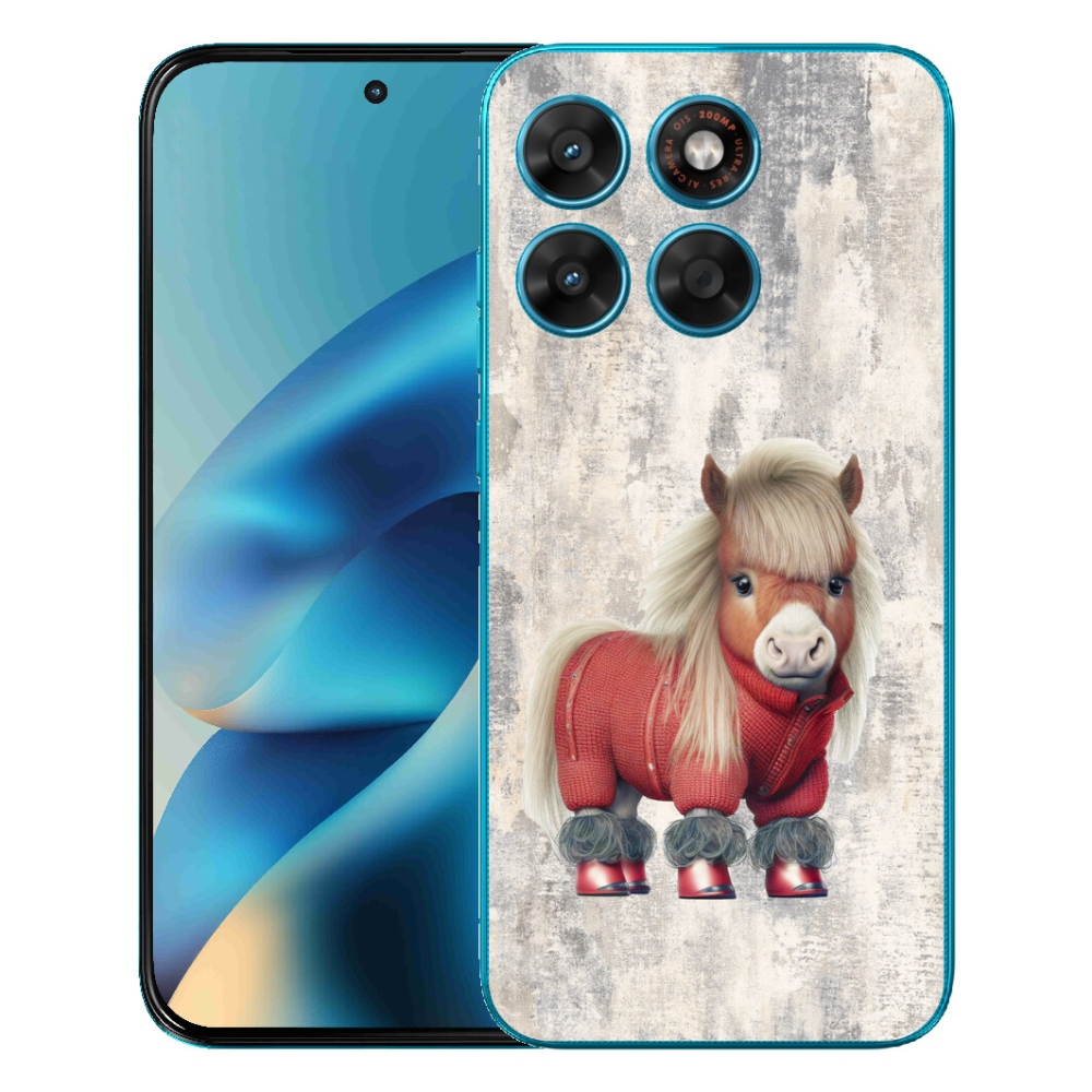 mmCase gél tok a Motorola Moto G87/G77/G67-hez – pulóveres póni