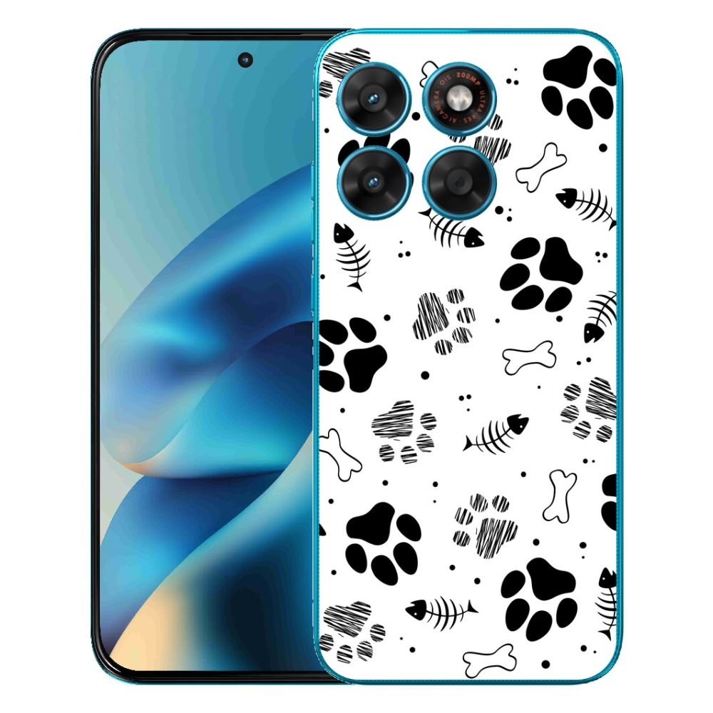 mmCase gél tok a Motorola Moto G87/G77/G67-hez – kutyus mancsok 1