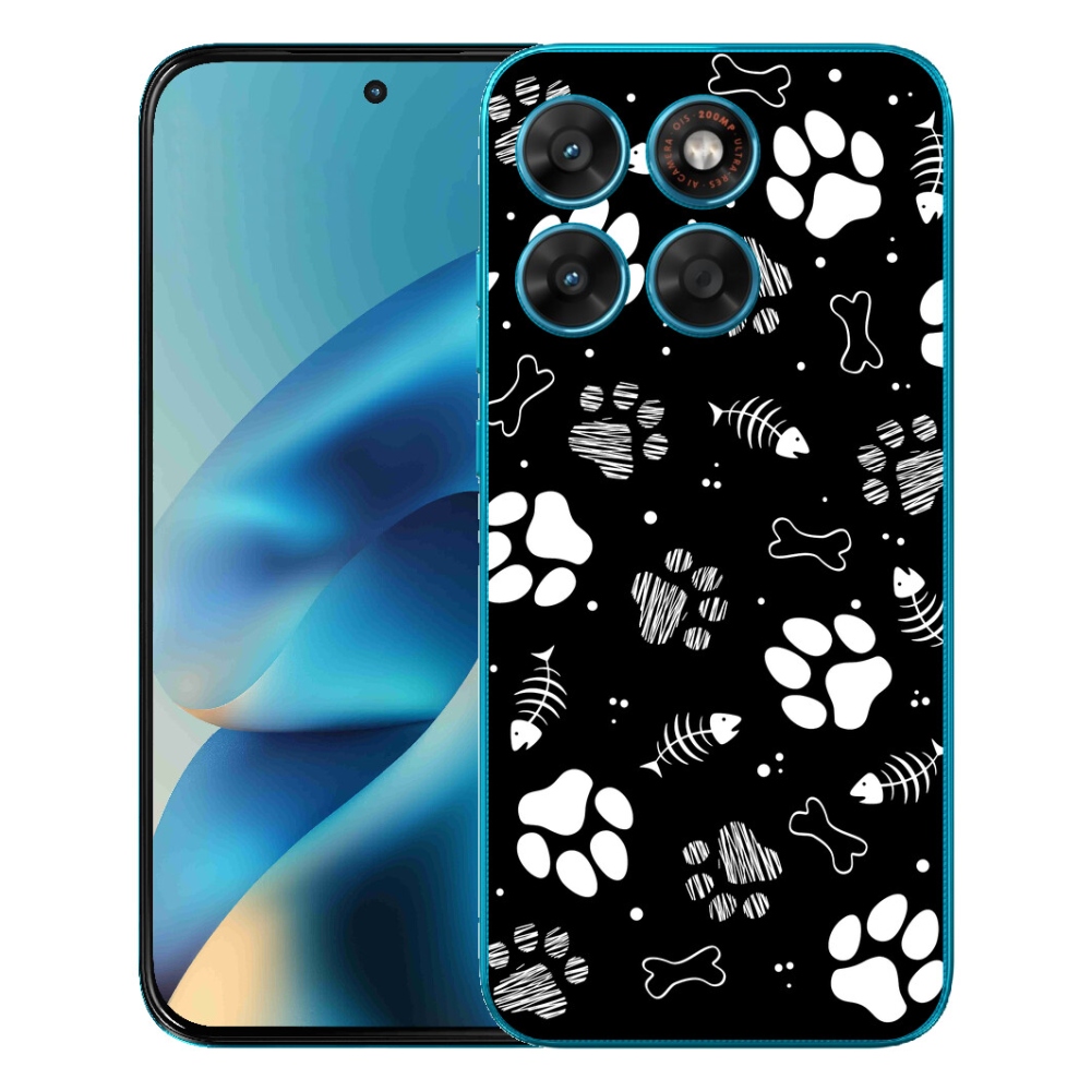 mmCase gél tok a Motorola Moto G87/G77/G67 készülékekhez – kutyus mancsok