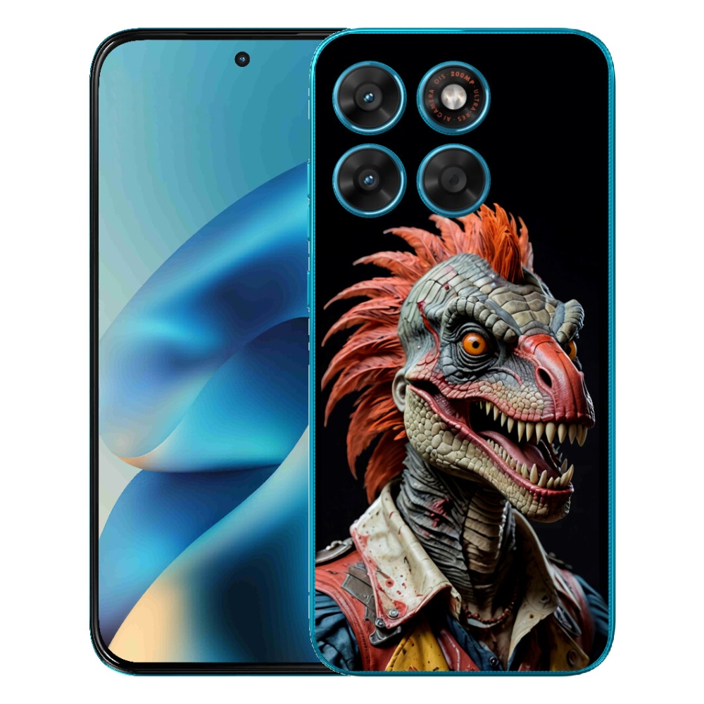 mmCase géltok a Motorola Moto G87/G77/G67 készülékekhez – punk dinoszaurusz