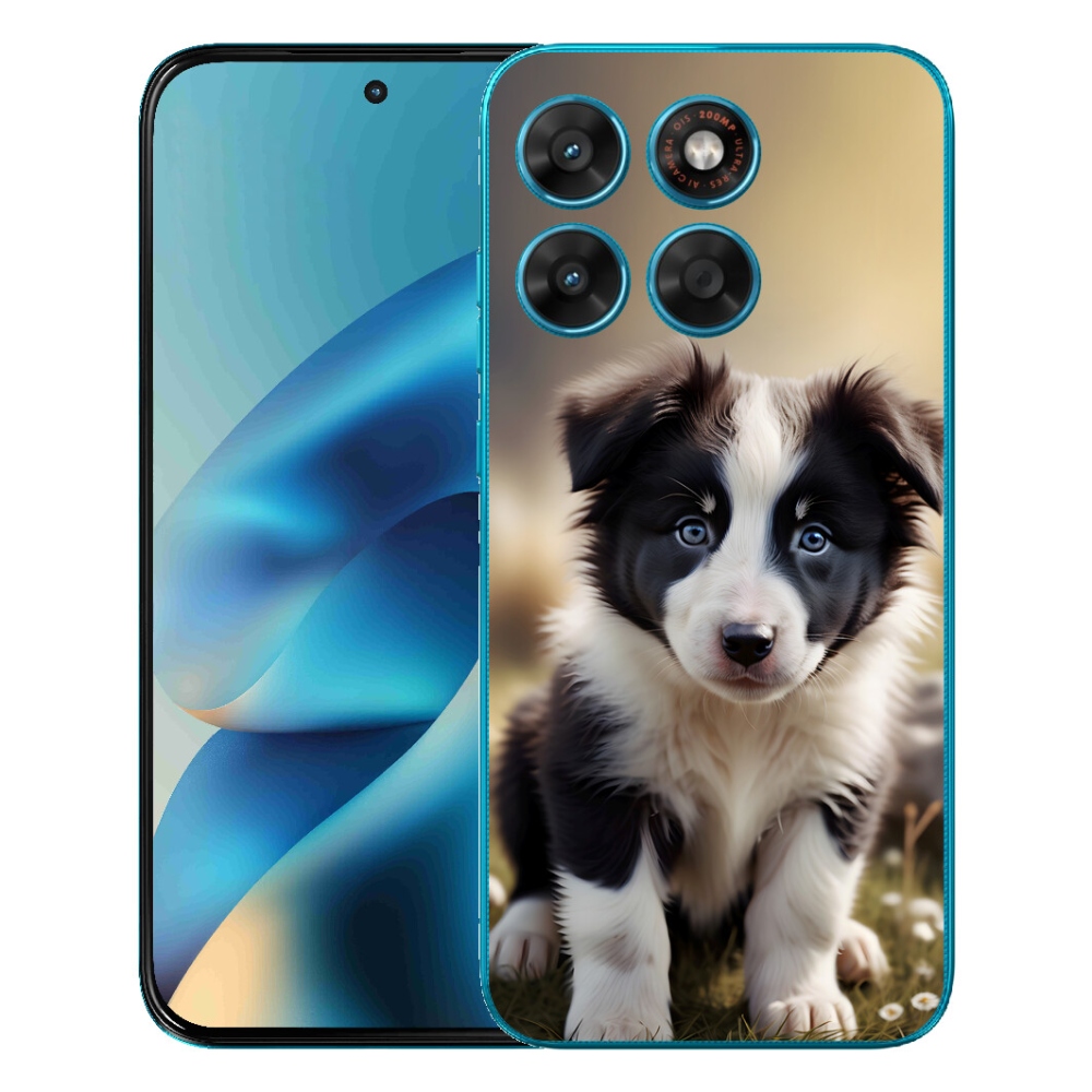 mmCase gél tok a Motorola Moto G87/G77/G67-hez – aranyos border collie