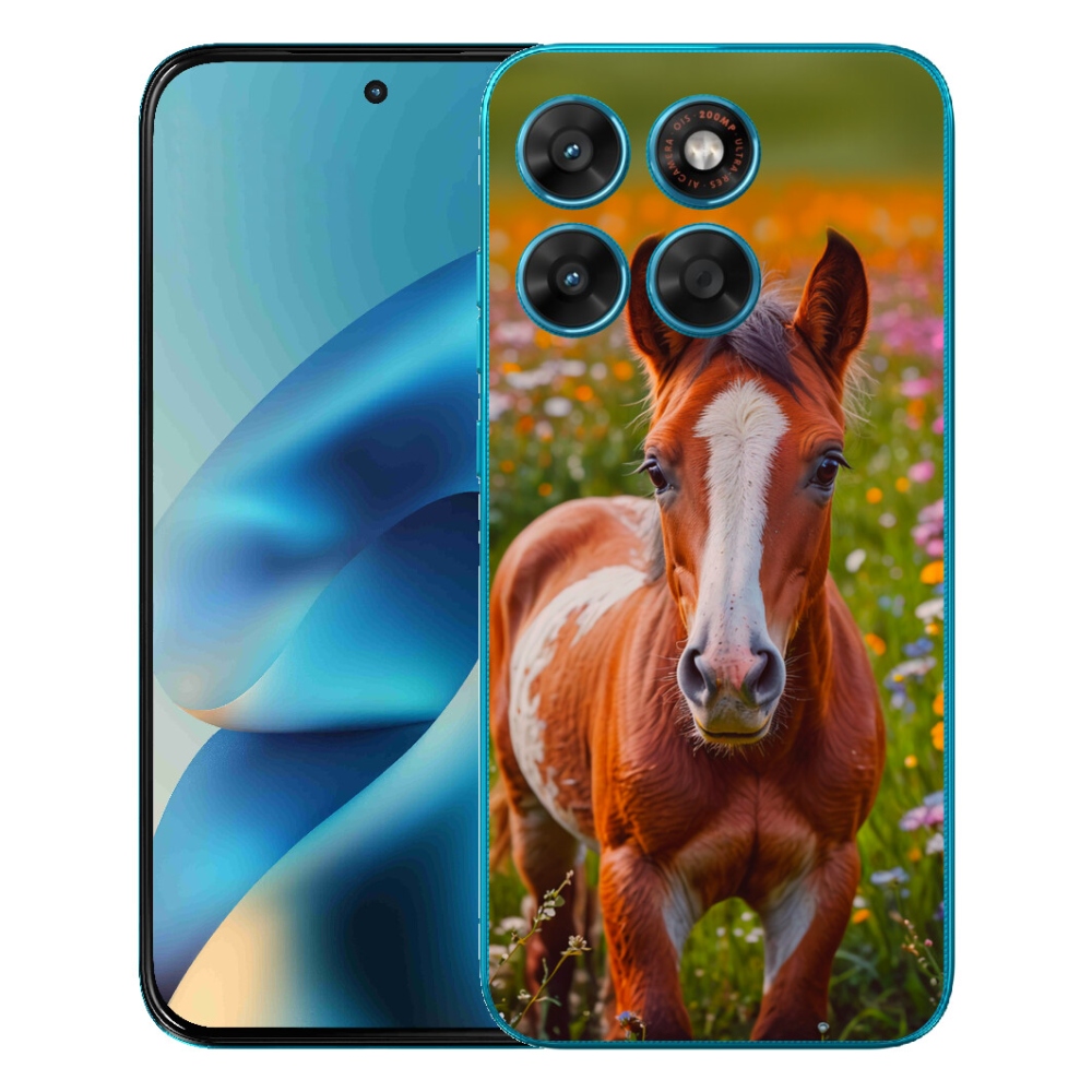 mmCase gél tok a Motorola Moto G87/G77/G67-hez – aranyos csikó