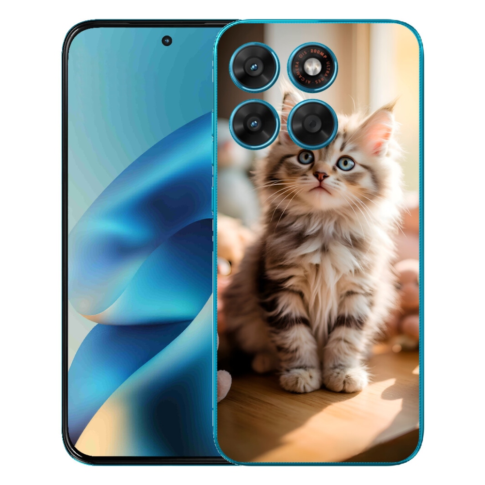 mmCase gél tok a Motorola Moto G87/G77/G67 készülékekhez – aranyos cica 10