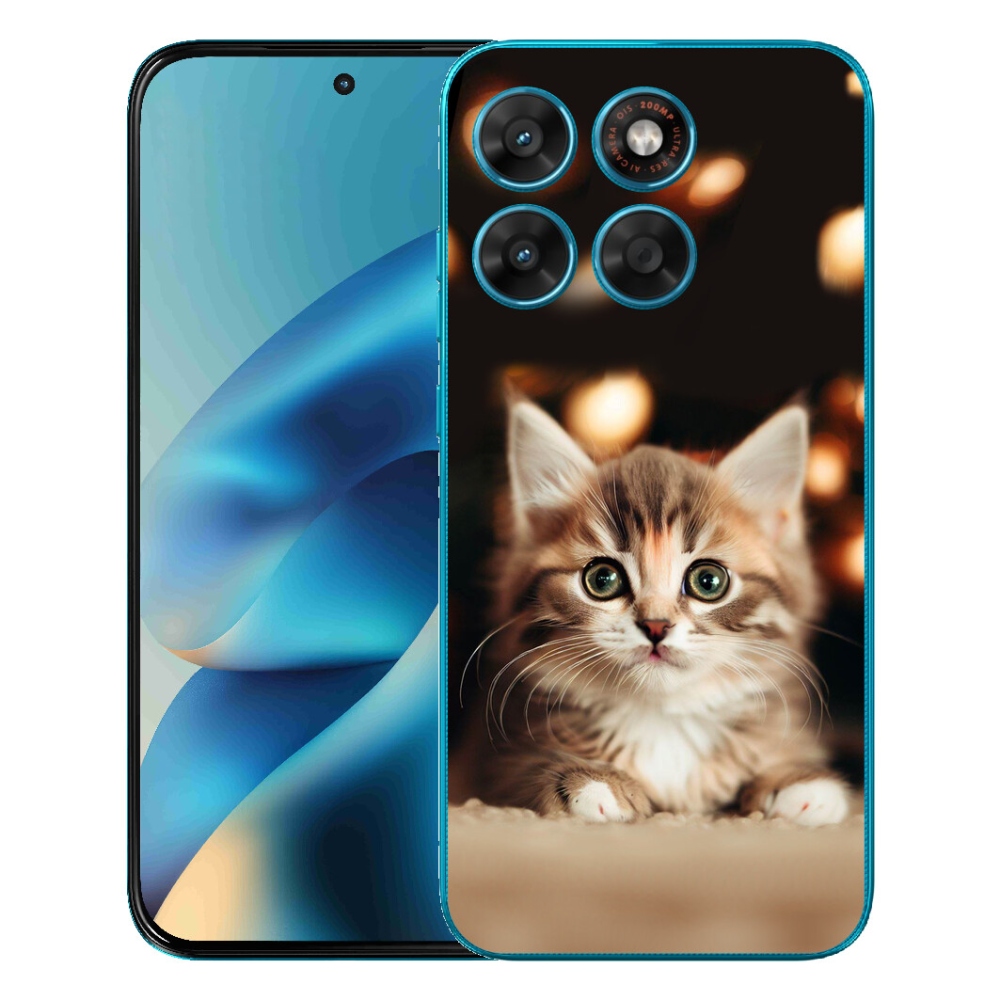 mmCase gél tok a Motorola Moto G87/G77/G67 készülékekhez – aranyos cica 2