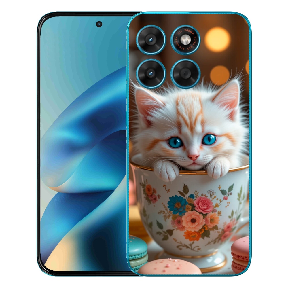mmCase gél tok a Motorola Moto G87/G77/G67-hez – aranyos cica 6