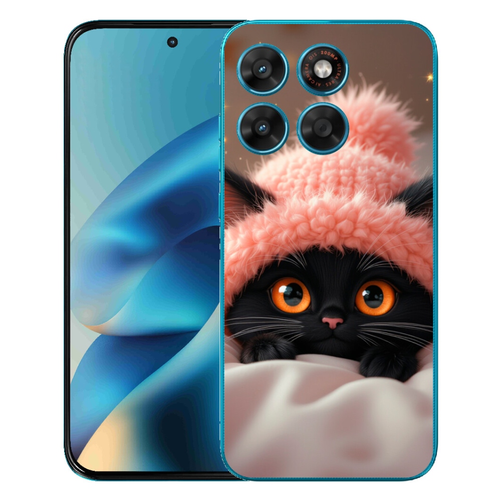 mmCase gél tok a Motorola Moto G87/G77/G67 készülékekhez – aranyos cica 7