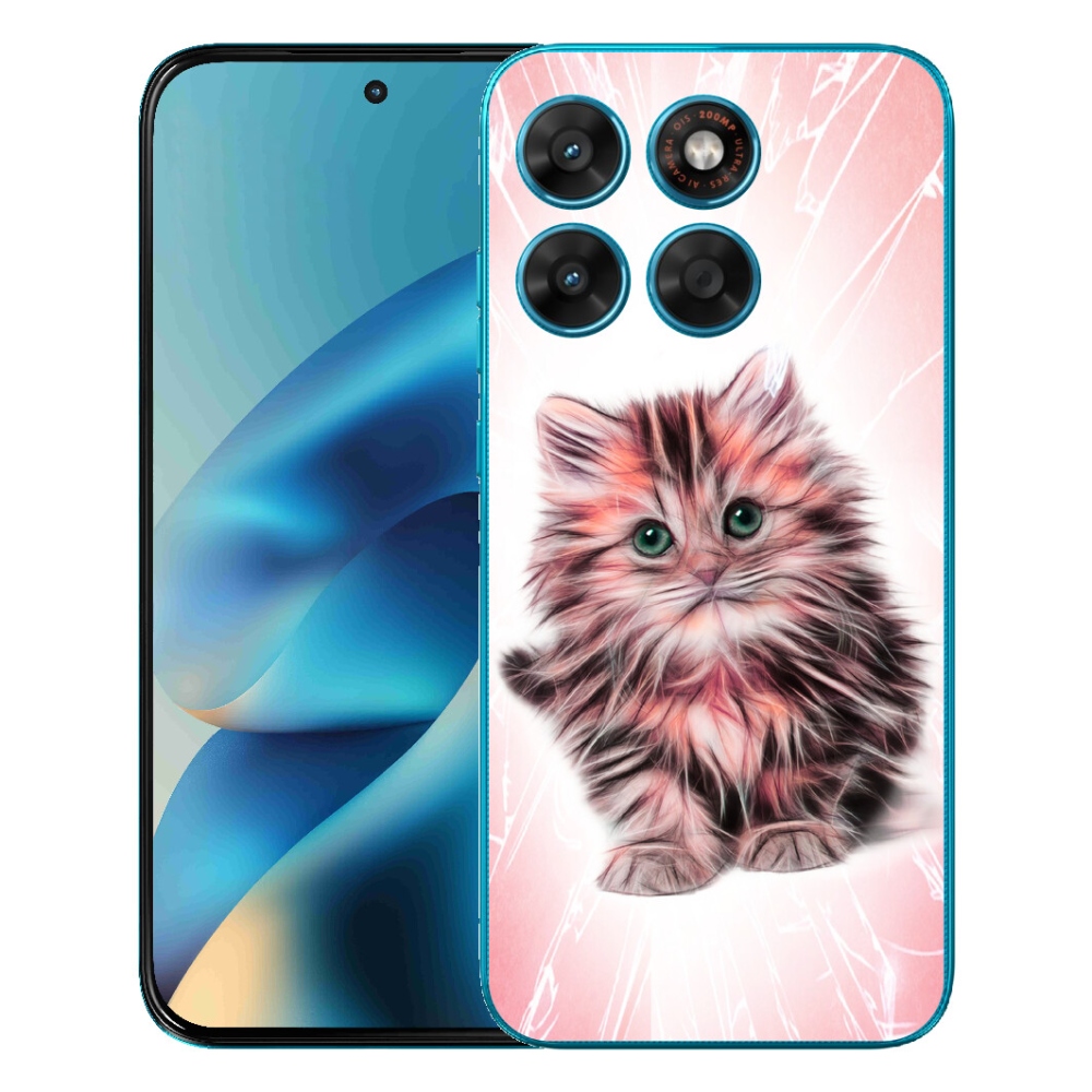 mmCase gél tok a Motorola Moto G87/G77/G67-hez – aranyos cica
