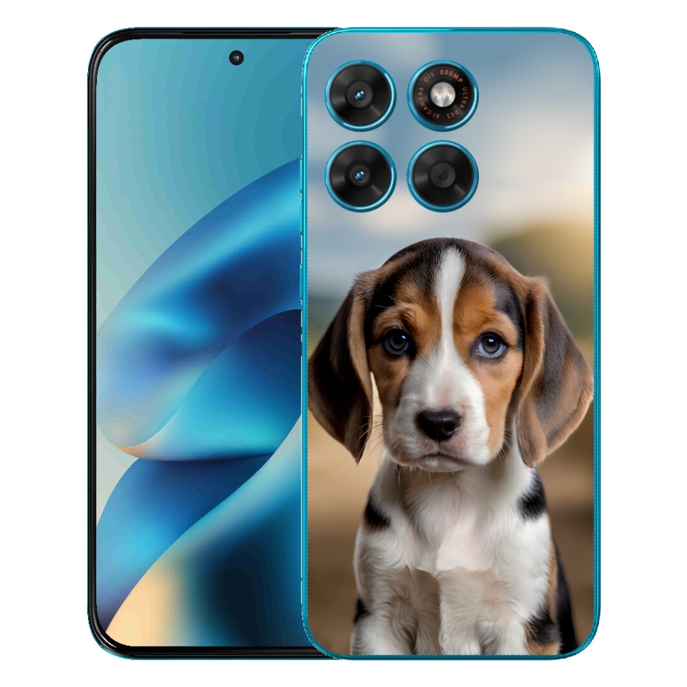 mmCase gél tok a Motorola Moto G87/G77/G67-hez – aranyos beagle