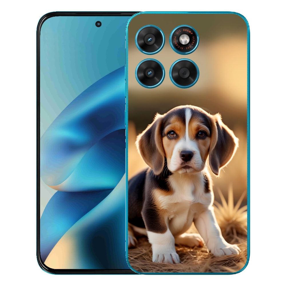 mmCase gél tok a Motorola Moto G87/G77/G67-hez – aranyos beagle