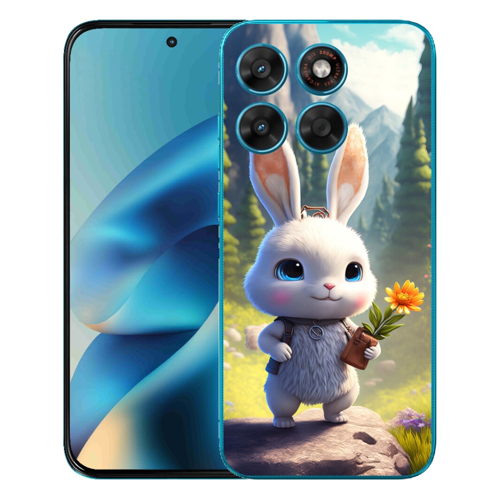 mmCase gél tok a Motorola Moto G87/G77/G67-hez – aranyos nyuszi