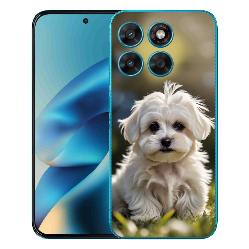 mmCase gél tok a Motorola Moto G87/G77/G67-hez – aranyos máltai kutyus