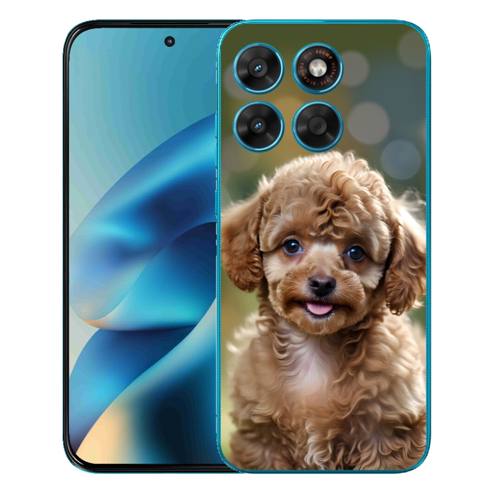 mmCase gél tok a Motorola Moto G87/G77/G67-hez – aranyos pudli