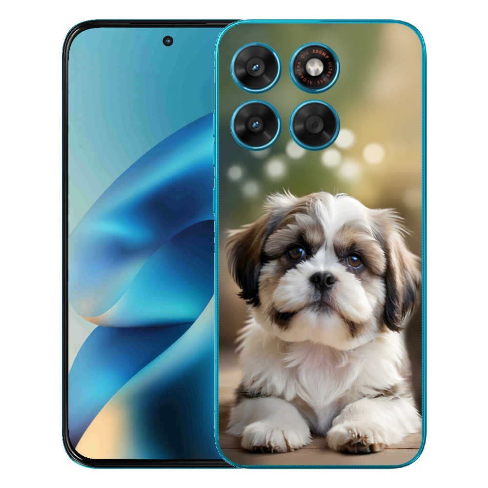 mmCase gél tok a Motorola Moto G87/G77/G67-hez – aranyos shih-tzu