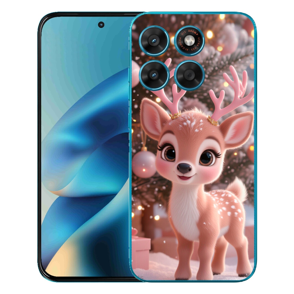 mmCase géltok a Motorola Moto G87/G77/G67-hez – aranyos rénszarvas