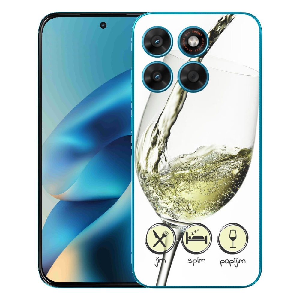 mmCase gél tok a Motorola Moto G87/G77/G67 készülékekhez – fehérboros pohár