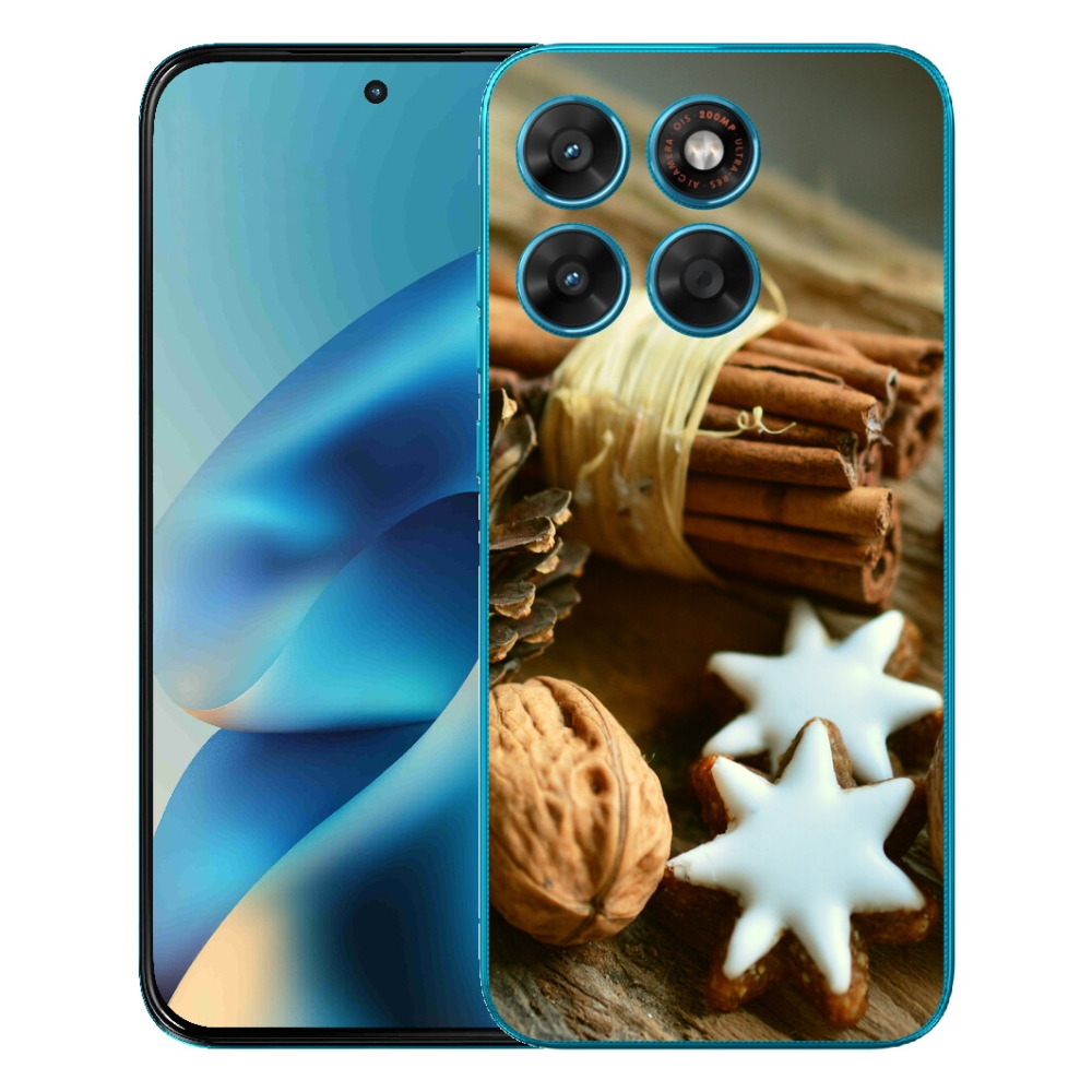 mmCase gélhuzat a Motorola Moto G87/G77/G67 készülékekhez – fahéj és mézeskalács