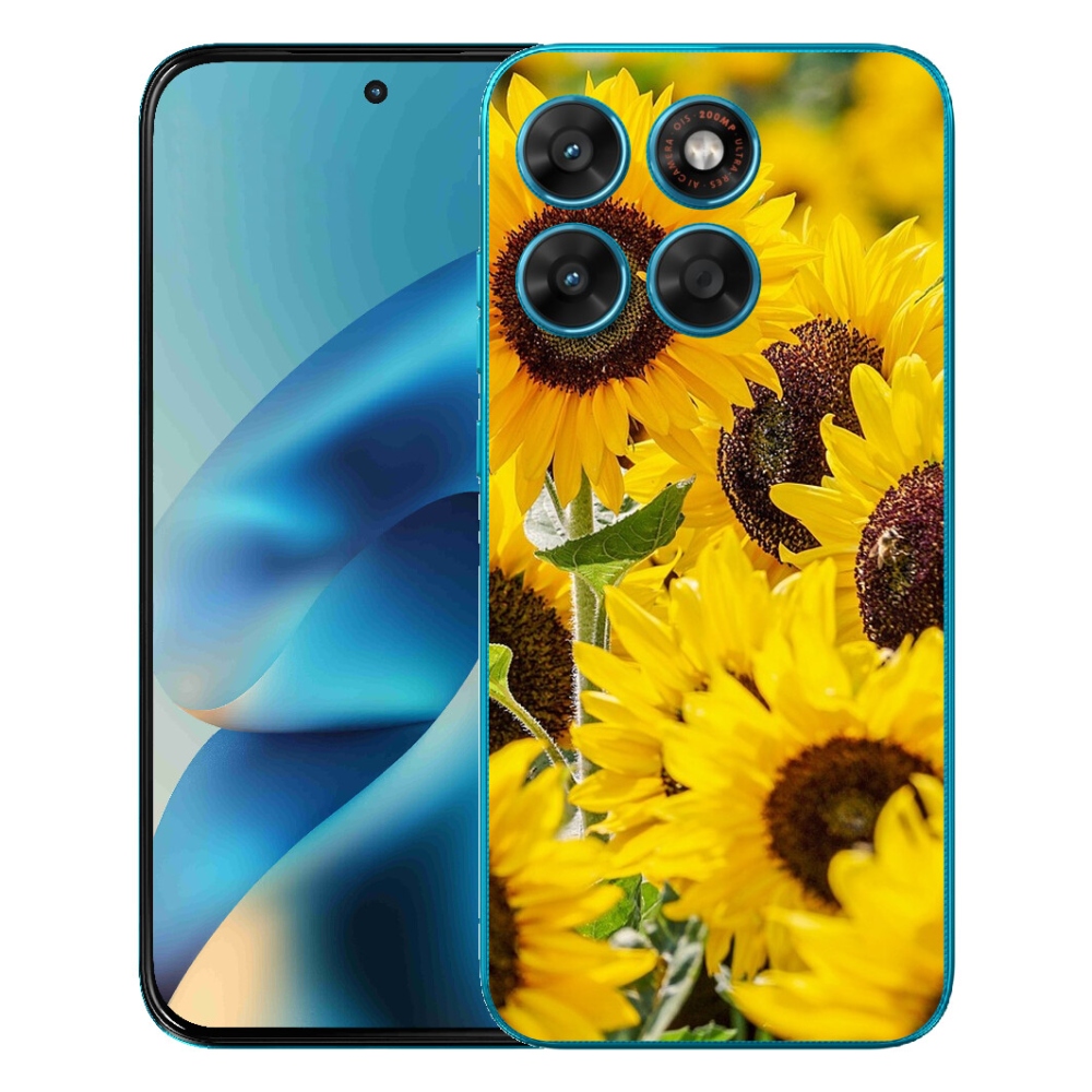 mmCase gél tok a Motorola Moto G87/G77/G67 készülékekhez – napraforgó